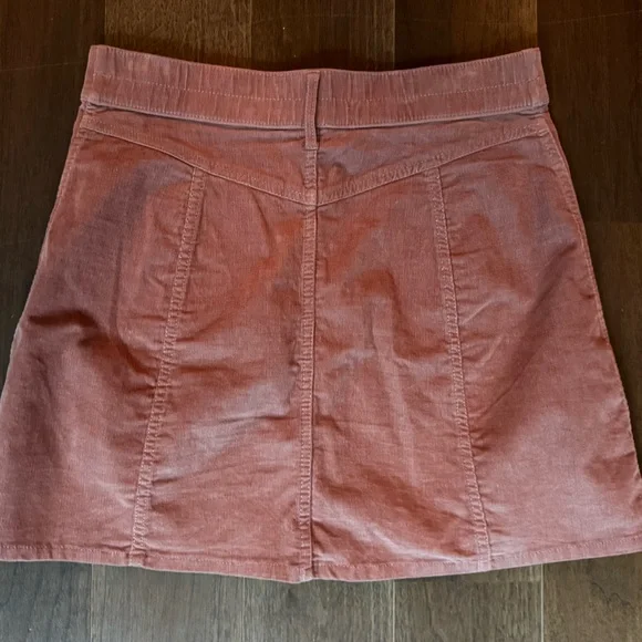 Aerie Corduroy Button Front High Waist Mini Skirt - Picture 5 of 5